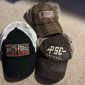 Three Outdoor theme baseball caps